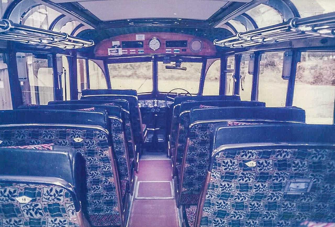 The completed interior of HOD 76 in 1985