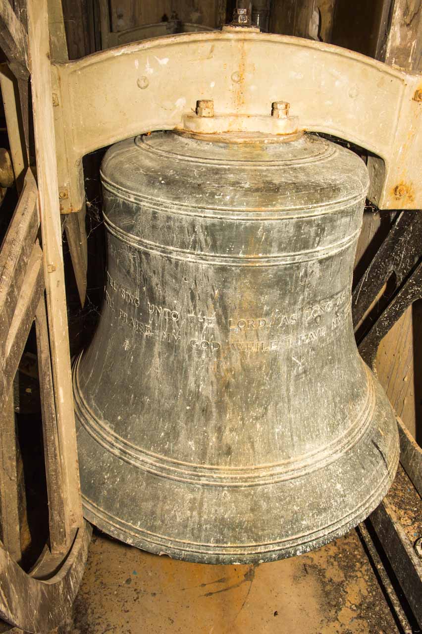 The current bells were made by Mears and Stainbank and installed in 1950