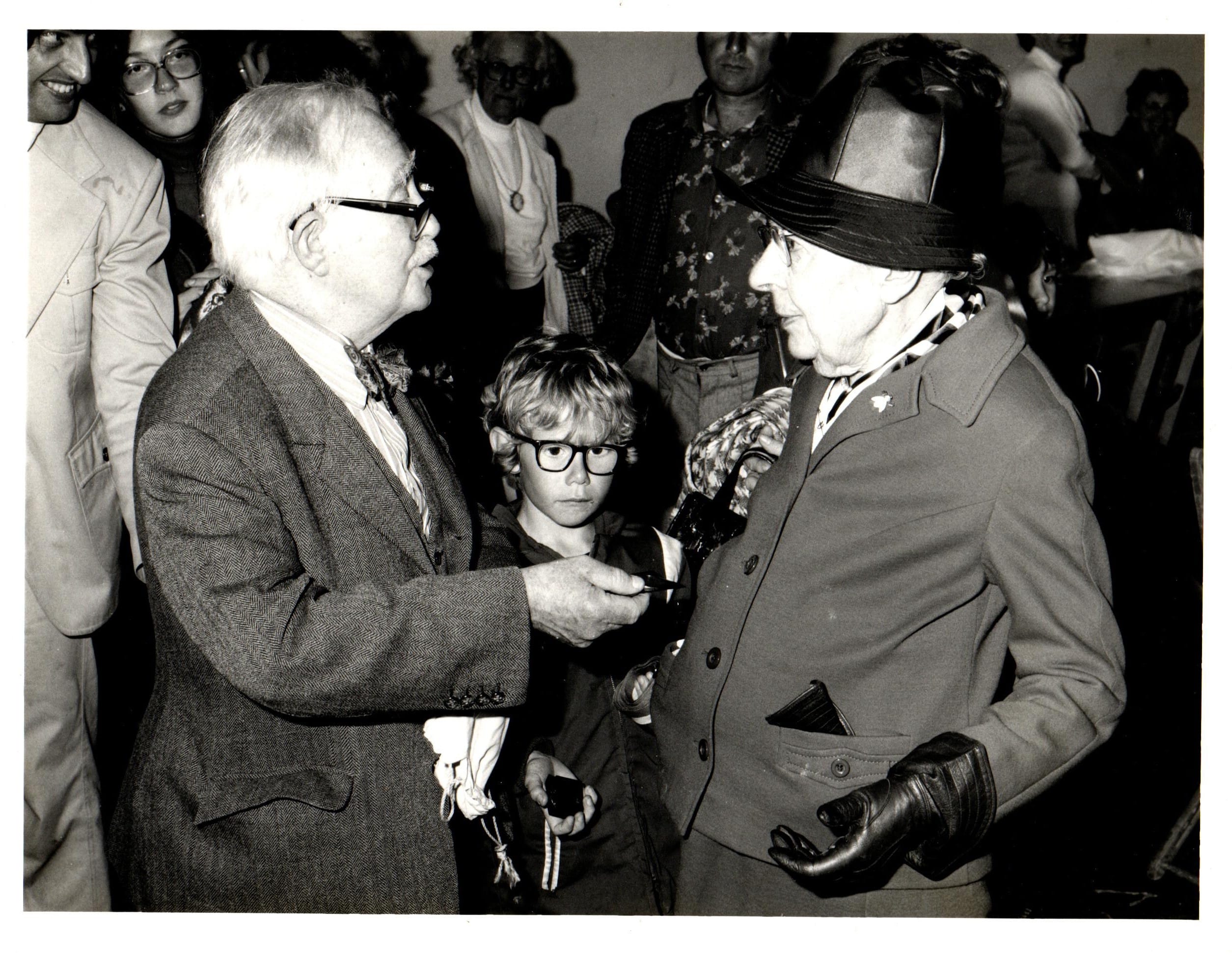This photo shows Mr Allen, (who resided at Miller’s Barton), Joe Robinson (a pupil at Cattistock school), and Miss Violet Seabrook. The photo was taken at the time of the late Queen’s Silver Jubilee Celebrations in 1977. (Credit for this photo is given to the late Joe Laidlaw)