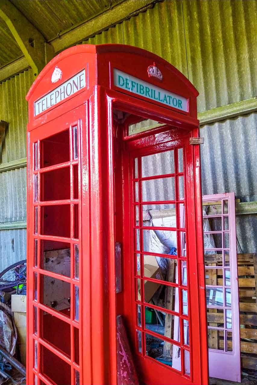 The freshly painted box with only the door to go.