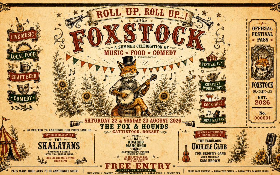 Foxstock 2026 – Saturday 22 & Sunday 23 August!